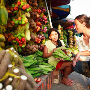 Markt in Amacayacu (Amazonas-Gebiet)